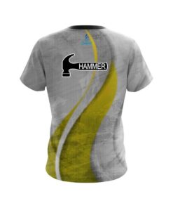 Alternative view of Hammer Rough Edges Yellow CoolWick Bowling Jersey