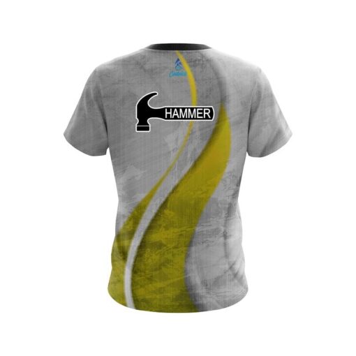 Hammer Rough Edges Yellow CoolWick Bowling Jersey - Image 2