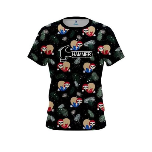 Hammer Sloths Christmas Time CoolWick Bowling Jersey