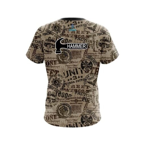 Hammer Urban Military Grunge CoolWick Bowling Jersey - Image 2