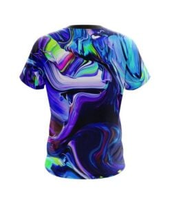 Alternative view of Plain Holographic Blob CoolWick Bowling Jersey
