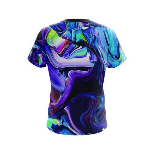 Plain Holographic Blob CoolWick Bowling Jersey - Image 2