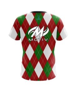 Alternative view of Motiv Argyle Green CoolWick Bowling Jersey