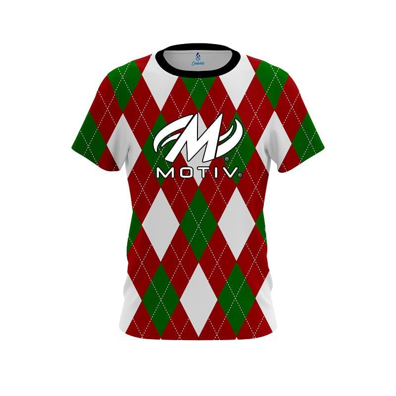 Motiv Argyle Green CoolWick Bowling Jersey