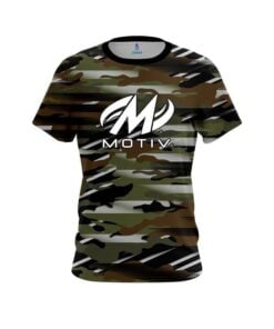 Motiv Camo Grunge CoolWick Bowling Jersey