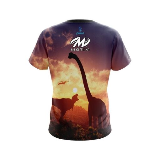 Motiv Dinosaur Forest Escape CoolWick Bowling Jersey - Image 2