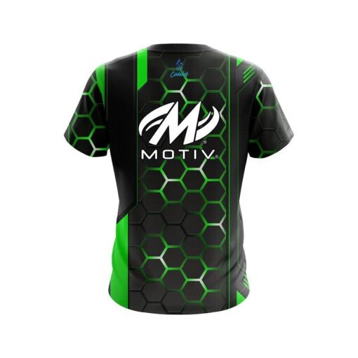 Motiv Green Steel Comb CoolWick Bowling Jersey - Image 2