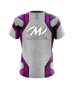 Alternative view of Motiv Iron Purple CoolWick Bowling Jersey