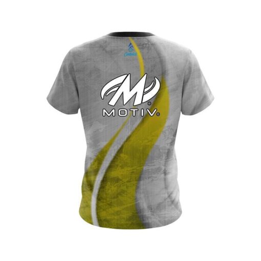 Motiv Rough Edges Yellow CoolWick Bowling Jersey - Image 2