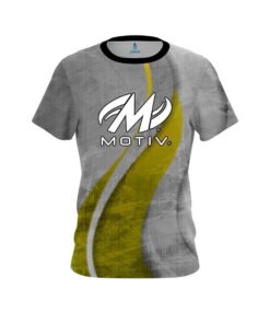 Motiv Rough Edges Yellow CoolWick Bowling Jersey