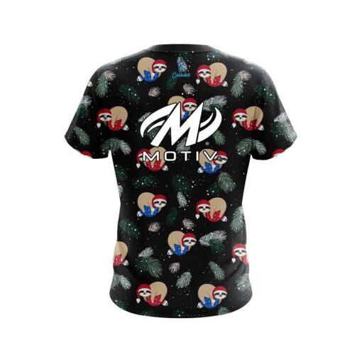 Motiv Sloths Christmas Time CoolWick Bowling Jersey - Image 2