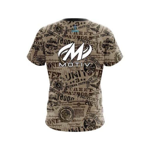Motiv Urban Military Grunge CoolWick Bowling Jersey - Image 2