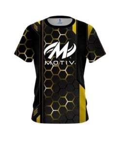 Motiv Yellow Steel Comb CoolWick Bowling Jersey