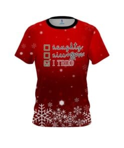 Plain Naughty Or Nice CoolWick Bowling Jersey