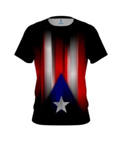 Plain Puerto Rico Flag CoolWick Bowling Jersey