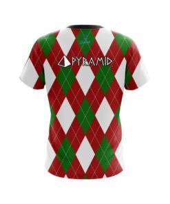 Alternative view of Pyramid Argyle Green CoolWick Bowling Jersey