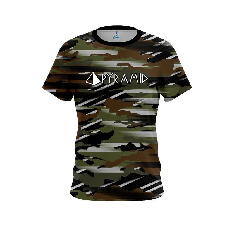 Pyramid Camo Grunge CoolWick Bowling Jersey