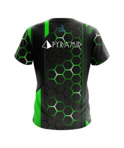 Alternative view of Pyramid Green Steel Comb CoolWick Bowling Jersey