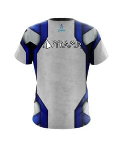 Alternative view of Pyramid Iron Blue CoolWick Bowling Jersey