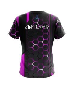 Alternative view of Pyramid Pink Steel Comb CoolWick Bowling Jersey