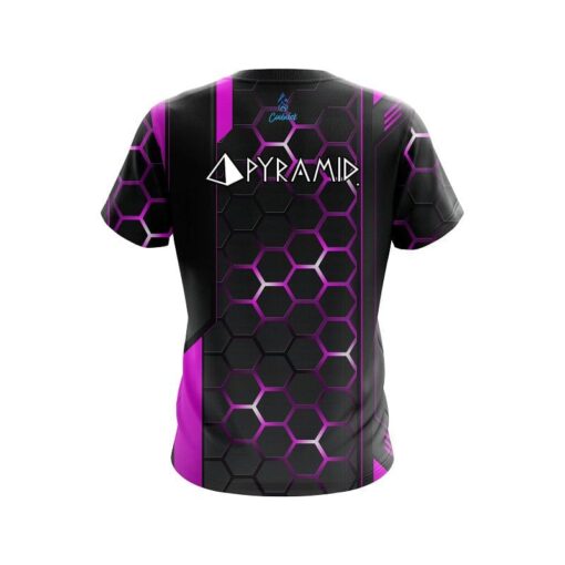Pyramid Pink Steel Comb CoolWick Bowling Jersey - Image 2