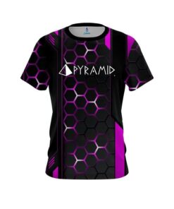 Pyramid Pink Steel Comb CoolWick Bowling Jersey