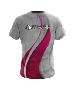 Alternative view of Pyramid Rough Edges Pink CoolWick Bowling Jersey