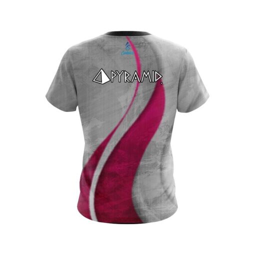 Pyramid Rough Edges Pink CoolWick Bowling Jersey - Image 2
