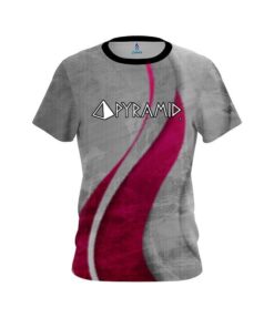 Pyramid Rough Edges Pink CoolWick Bowling Jersey