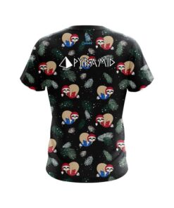 Alternative view of Pyramid Sloths Christmas Time CoolWick Bowling Jersey