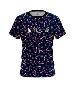 Pyramid Snowy Candy Cane CoolWick Bowling Jersey