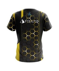 Alternative view of Pyramid Yellow Steel Comb CoolWick Bowling Jersey