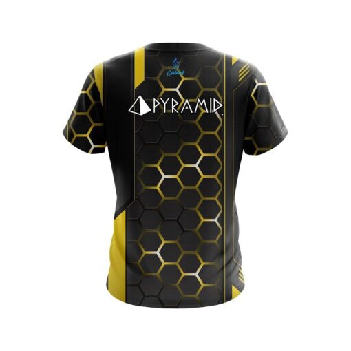 Pyramid Yellow Steel Comb CoolWick Bowling Jersey - Image 2