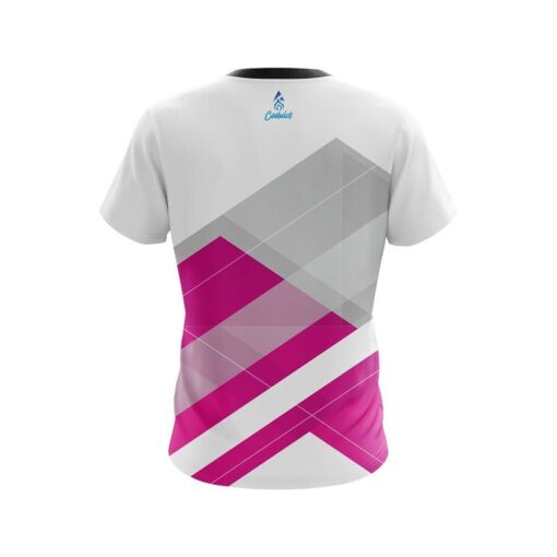 Plain Racing Pink CoolWick Bowling Jersey - Image 2