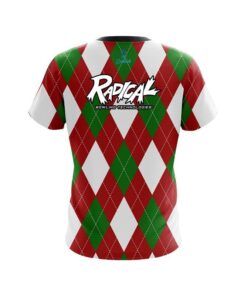 Alternative view of Radical Argyle Green CoolWick Bowling Jersey