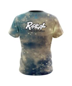 Alternative view of Radical Blurred Snowflakes CoolWick Bowling Jersey