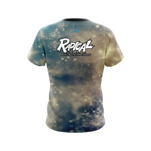 Radical Blurred Snowflakes CoolWick Bowling Jersey - Image 2