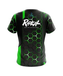 Alternative view of Radical Green Steel Comb CoolWick Bowling Jersey