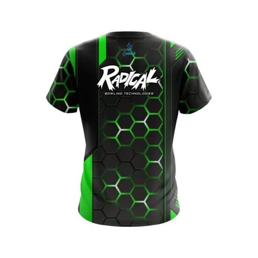 Radical Green Steel Comb CoolWick Bowling Jersey - Image 2