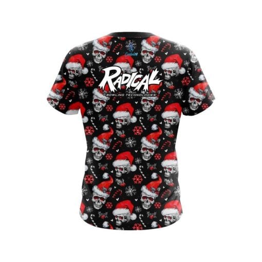 Radical Jolly Sugar Skull CoolWick Bowling Jersey - Image 2