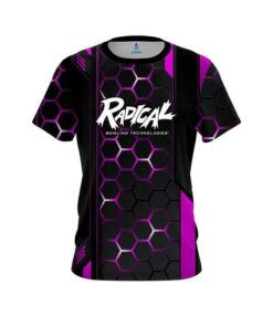 Radical Pink Steel Comb CoolWick Bowling Jersey