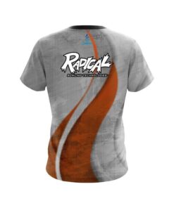 Alternative view of Radical Rough Edges Orange CoolWick Bowling Jersey