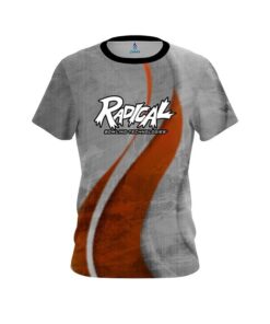 Radical Rough Edges Orange CoolWick Bowling Jersey