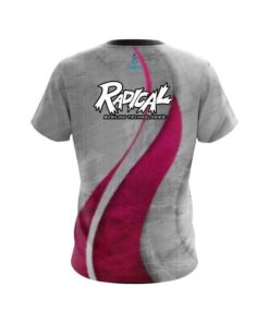 Alternative view of Radical Rough Edges Pink CoolWick Bowling Jersey