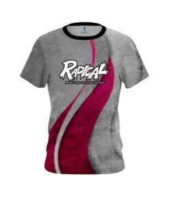 Radical Rough Edges Pink CoolWick Bowling Jersey