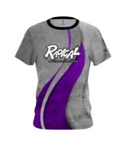 Radical Rough Edges Purple CoolWick Bowling Jersey