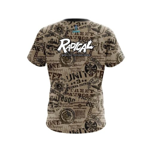 Radical Urban Military Grunge CoolWick Bowling Jersey - Image 2
