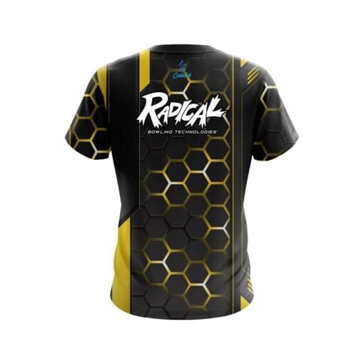 Radical Yellow Steel Comb CoolWick Bowling Jersey - Image 2