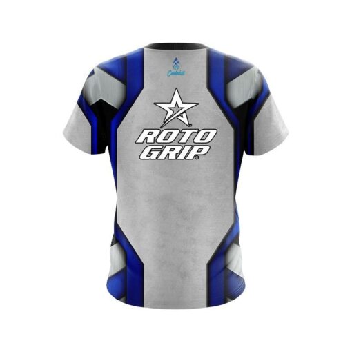 Roto Grip Iron Blue CoolWick Bowling Jersey - Image 2