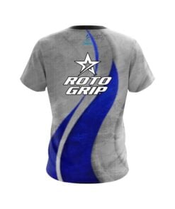 Alternative view of Roto Grip Rough Edges Blue CoolWick Bowling Jersey